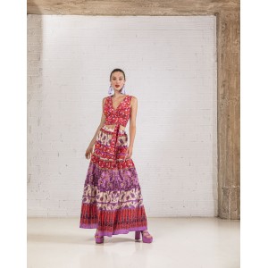 Moutaki Wrap Top & Maxi Φούστα