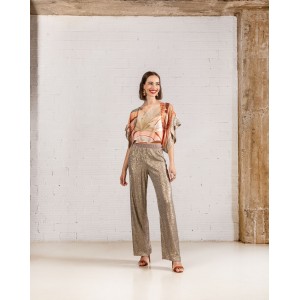 Moutaki Aina Tunic Μπλούζα & Sequin Παντελόνι