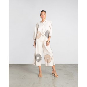 Moutaki Circles Beige Παντελόνι