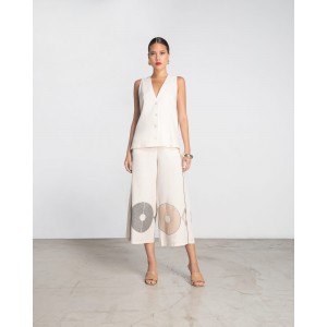 Moutaki Circles Beige Παντελόνι