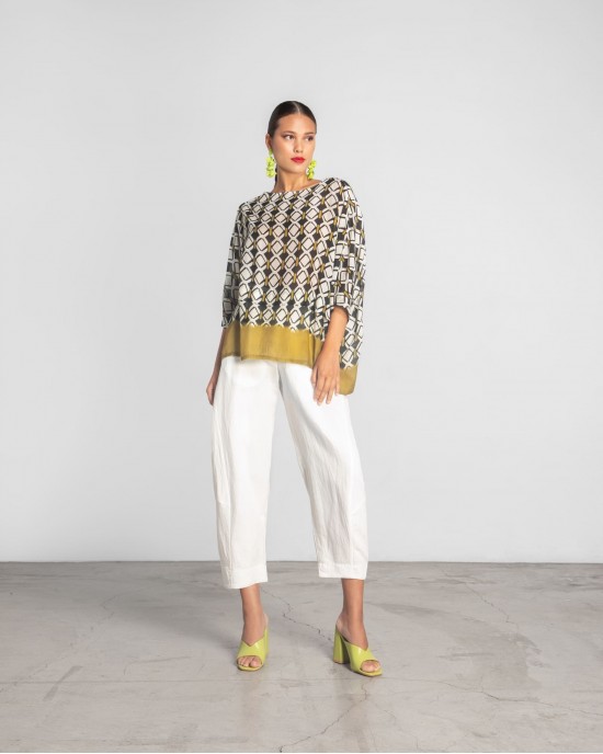 Moutaki Slouchy White Παντελόνι Moutaki Slouchy White Παντελόνι