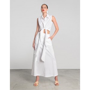 Moutaki Crop White Πουκάμισο