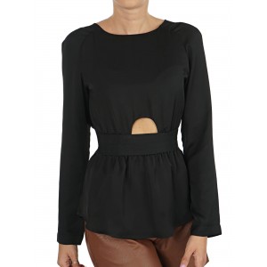 Moutaki Cut Out Μπλούζα Μαύρο