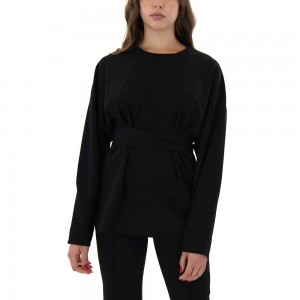Moutaki Belted Black Μπλούζα