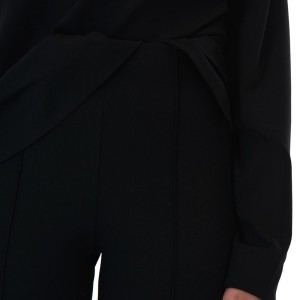 Moutaki High Elastic Waist Slim Fit Black Παντελόνι