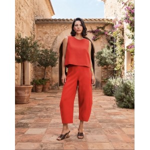 Moutaki Slouchy Red Παντελόνι