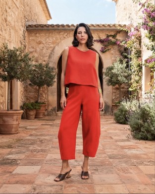 Moutaki Slouchy Red Παντελόνι