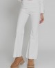 Moutaki High Elastic Waist Flare White Παντελόνι Moutaki High Elastic Waist Flare White Παντελόνι