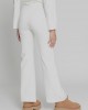 Moutaki High Elastic Waist Flare White Παντελόνι Moutaki High Elastic Waist Flare White Παντελόνι