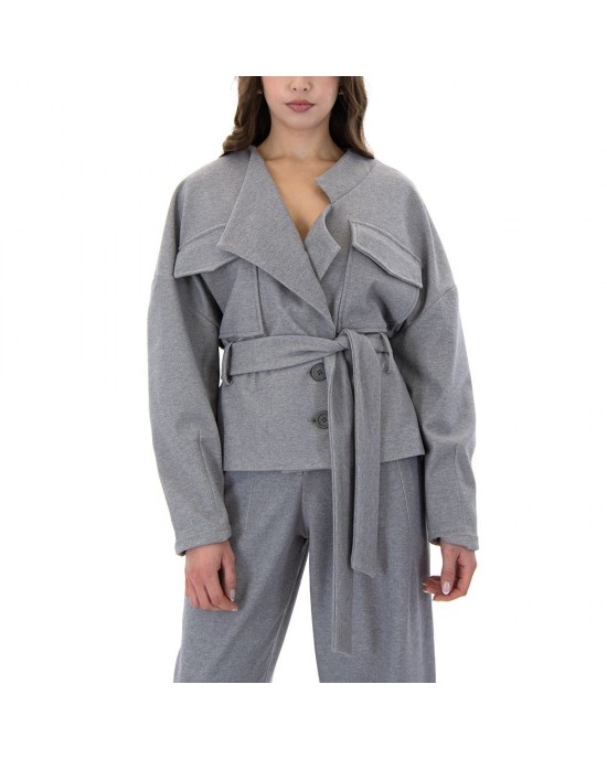 Moutaki Belted Grey Σακάκι Moutaki Belted Grey Σακάκι