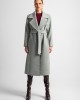 Moutaki Belted Long Grey Παλτό