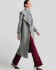 Moutaki Belted Long Grey Παλτό
