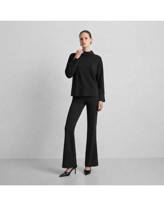 Moutaki High Neck Longsleeve Μπλούζα & Παντελόνι Black