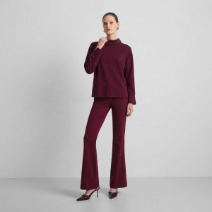 Moutaki High Neck Longsleeve Μπλούζα & Παντελόνι Bordeaux