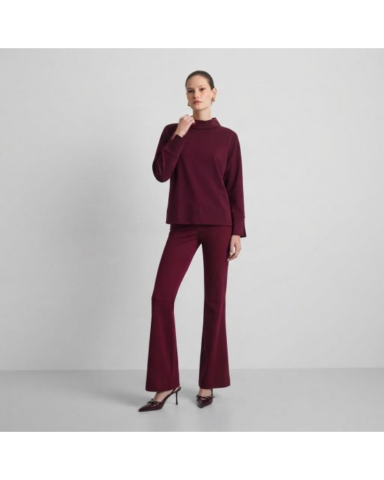 Moutaki High Neck Longsleeve Μπλούζα & Παντελόνι Bordeaux