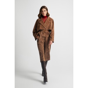 Moutaki Camel Κοτλέ Κοντό Σακάκι