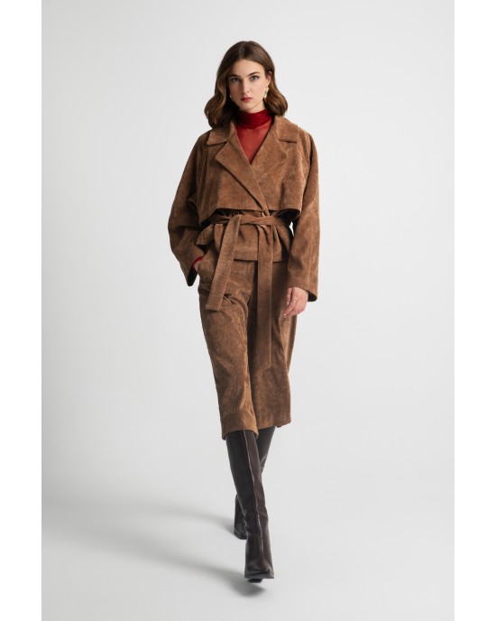 Moutaki Camel Κοτλέ Κοντό Σακάκι Moutaki Camel Κοτλέ Κοντό Σακάκι