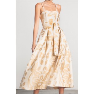 Moutaki Ecru/Gold Midi Φόρεμα