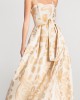 Moutaki Ecru/Gold Midi Φόρεμα