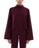 Moutaki Wide Longsleeve Μπλούζα & High Waist Tailored Παντελόνι Bordeaux