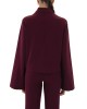 Moutaki Wide Longsleeve Μπλούζα & High Waist Tailored Παντελόνι Bordeaux