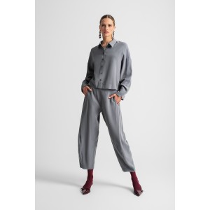 Moutaki Crop Πουκάμισο & Παντελόνι Grey
