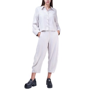 Moutaki Crop Πουκάμισο & Παντελόνι Stone