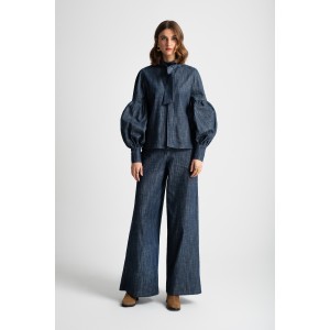 Moutaki Denim Πουκάμισο & Wide Παντελόνι Moutaki Denim Πουκάμισο & Wide Παντελόνι