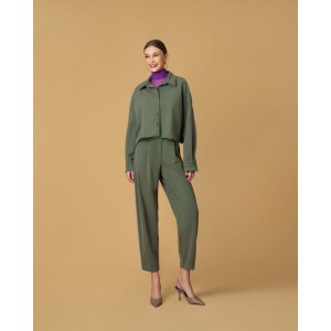 Moutaki Comfort Fit Khaki Crop Πουκάμισο & Παντελόνι Moutaki Comfort Fit Khaki Crop Πουκάμισο & Παντελόνι