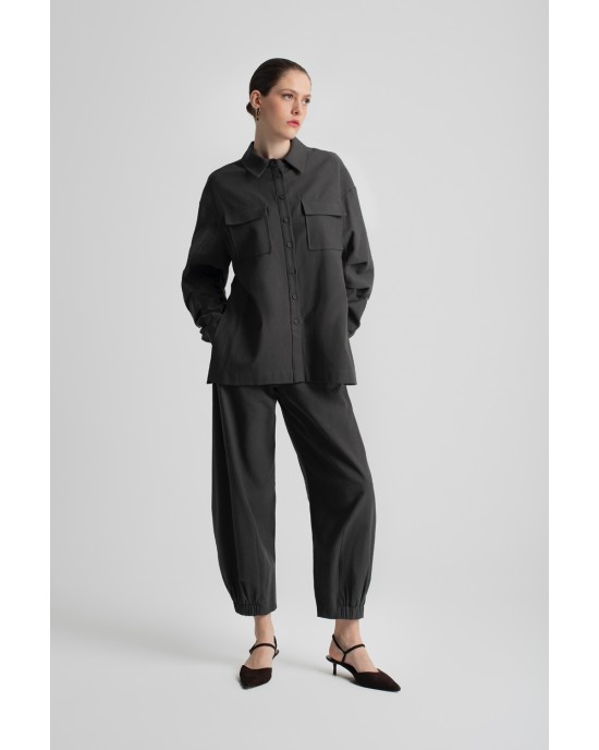 Moutaki Comfort Fit Oversized Grey Πουκαμίσα & Παντελόνι Moutaki Comfort Fit Oversized Grey Πουκαμίσα & Παντελόνι