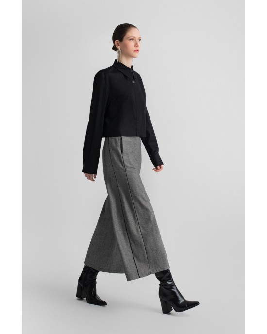 Moutaki Crop Black Πουκάμισο