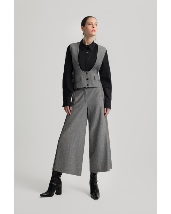 Moutaki Crop Black Πουκάμισο