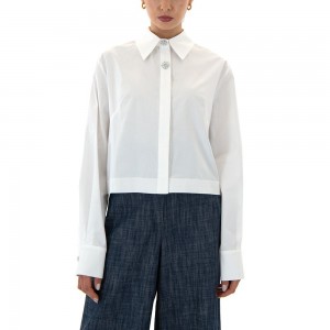 Moutaki Crop White Πουκάμισο