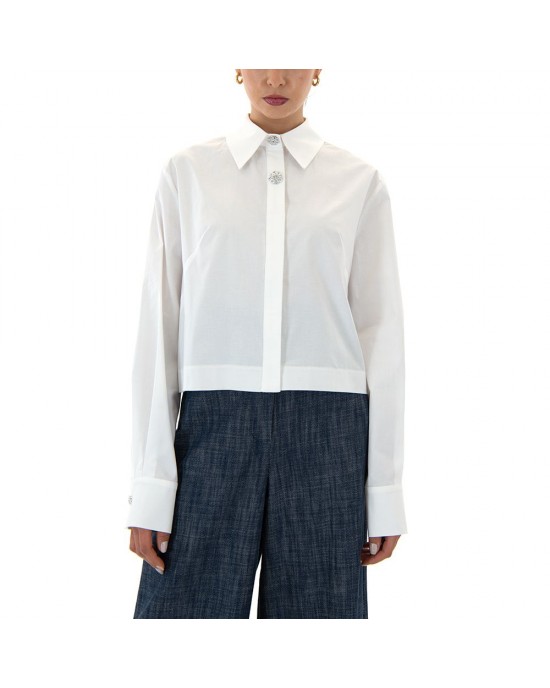 Moutaki Crop White Πουκάμισο