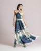 Moutaki Satin Print Wrap Top & Maxi Φούστα