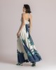 Moutaki Satin Print Wrap Top & Maxi Φούστα