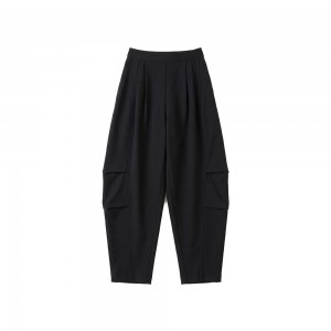 Moutaki Elastic High Waist Slouchy Ballon Black Παντελόνι