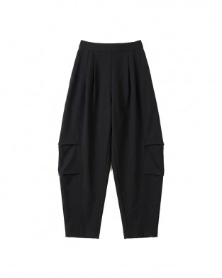 Moutaki Elastic High Waist Slouchy Ballon Black Παντελόνι