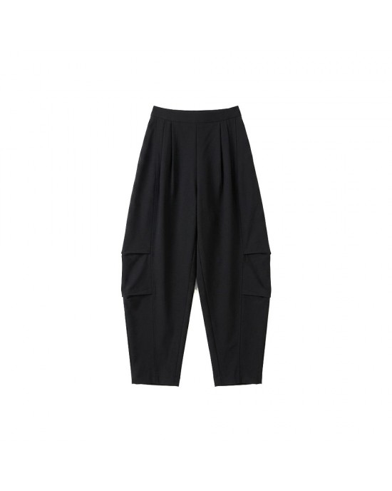 Moutaki Elastic High Waist Slouchy Ballon Black Παντελόνι