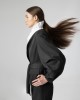 Moutaki Pinstripe Cropped Wrap Σακάκι