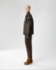 Moutaki Double-Layer Shoulder Effect Brown Τζάκετ