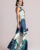 Moutaki Satin Print Wrap Top & Maxi Φούστα