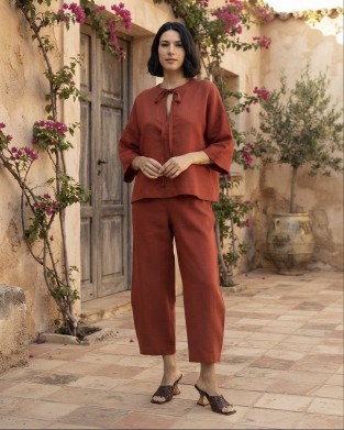 Moutaki Linen Chili Tunic/Μπλούζα