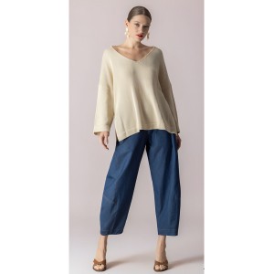 Moutaki Slouchy Denim Blue Παντελόνι