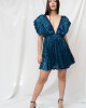 Nazezhda Sequin Mini Φόρεμα Μπλε