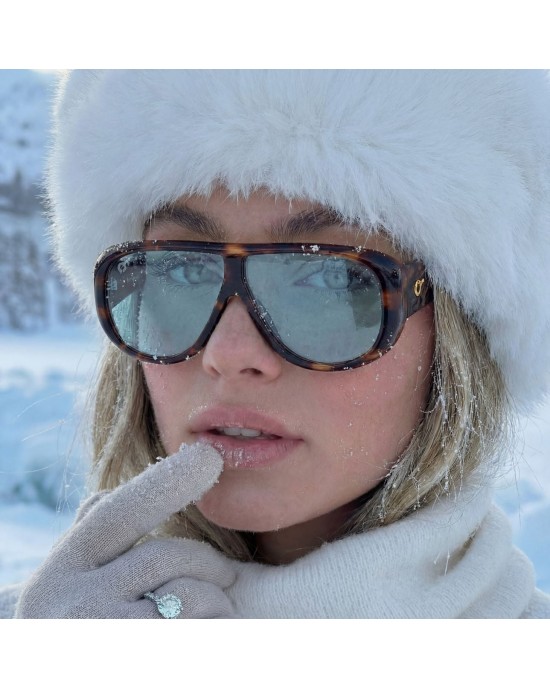 Os Sunglasses Panama Havana Blue Γυαλιά Ηλίου