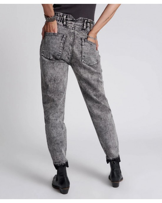 Oneteaspoon Rodeo Grey Pioneers High Waist 80s Τζιν Παντελόνι