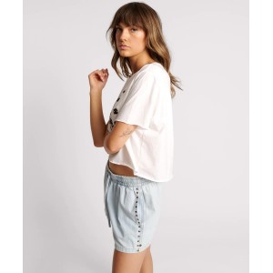 Oneteaspoon Free Love Cropped Μπλούζα White