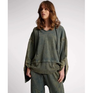 Oneteaspoon Studded Track Warm Up Petrol Πουλόβερ