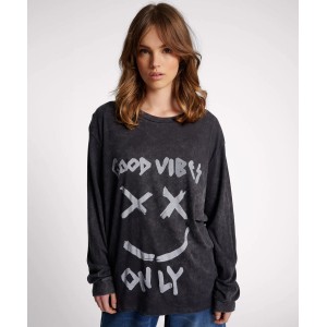 Oneteaspoon Good Vibe Only Long Sleeve Μπλούζα